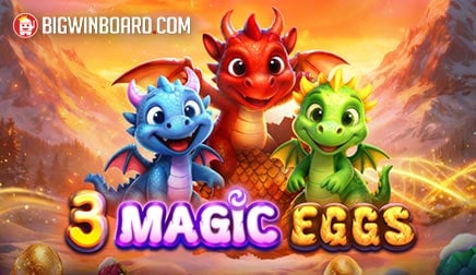 3 Magic Eggs slot artwork