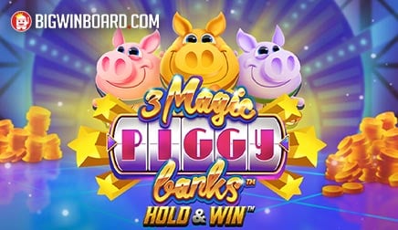 3 Magic Piggy Banks Hold & Win slot artwork