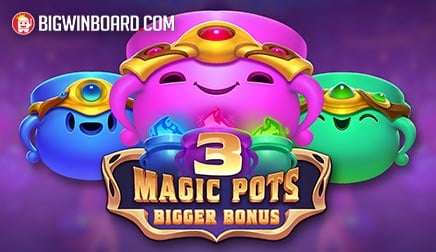 3 Magic Pots Bigger Bonus slot artwork