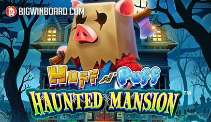 Huff N’ Puff Haunted Mansion slot artwork