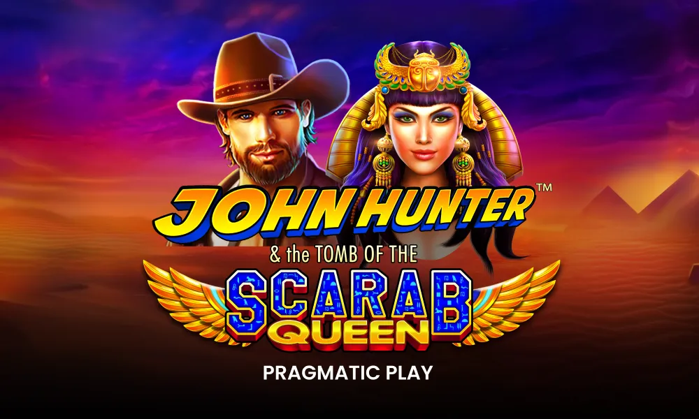 John Hunter and the Tomb of the Scarab Queen slot artwork