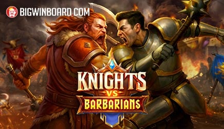 Knights vs Barbarians slot artwork