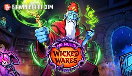 Mr Null’s Wicked Wares slot artwork